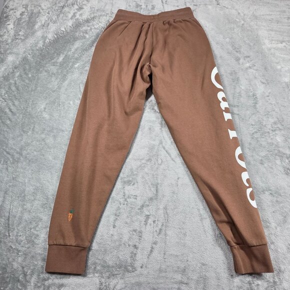 Carrots By Anwar Carrots X Crocs Pants Mens Small Brown Embroidered Joggers - Picture 6 of 13
